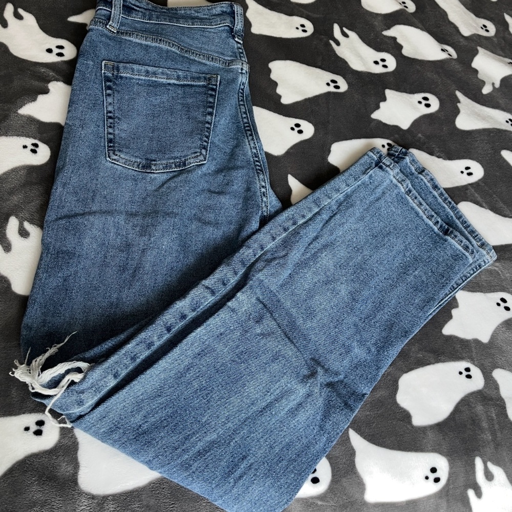 Distressed jeans
